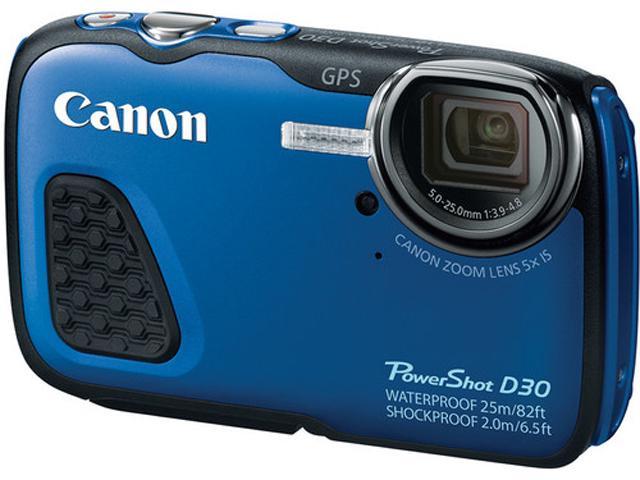 Canon PowerShot D30 9337B001 Blue 12.1 MP 3.0" 461K Action Camera
