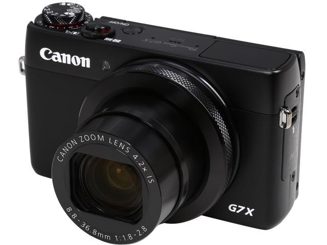 Canon PowerShot G7 X Black 20.2 MP 4.2X Optical Zoom 24mm Wide Angle Digital Camera HDTV Output