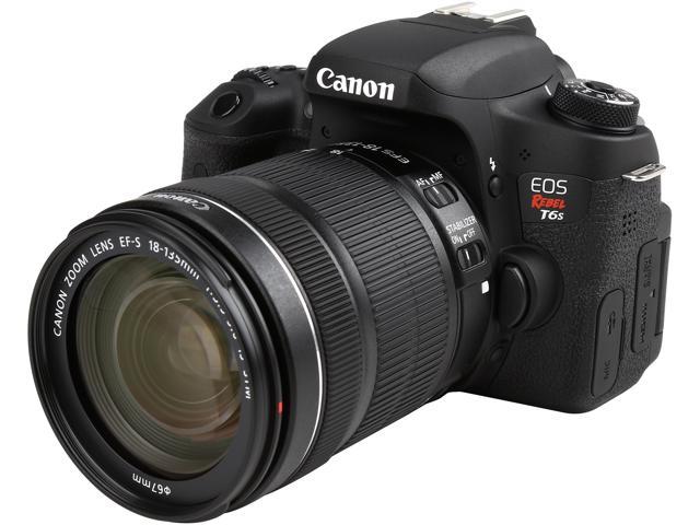 Canon EOS Rebel T6s 0020C003 Black 24.20 MP Digital SLR Camera with EF-S 18-135mm IS STM Lens