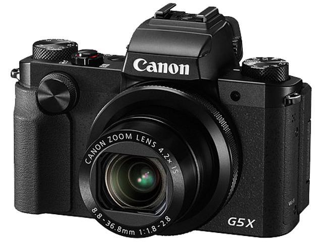 Canon PowerShot G5 X Black 20.2 MP 4.2X Optical Zoom 25mm Wide Angle Digital Camera