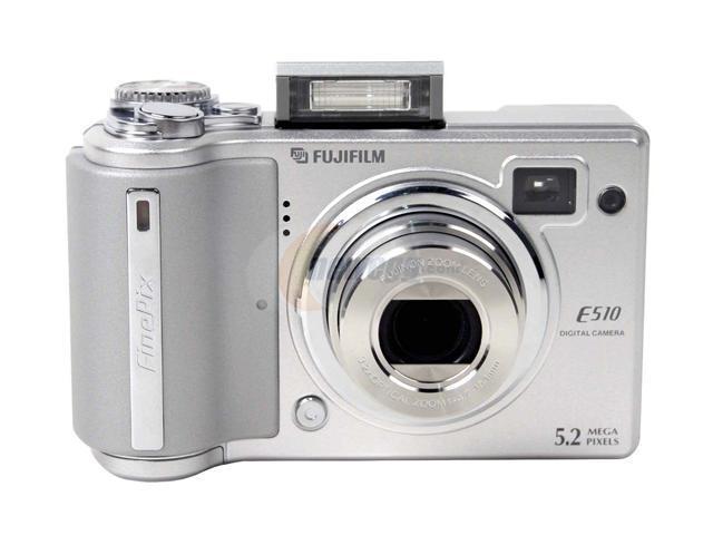 Zuidoost Netto sensor FUJIFILM FinePix E510 Silver 5.2MP 28mm Wide Angle Digital Camera -  Newegg.com