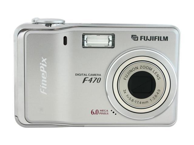 FUJIFILM F470 Silver 6.0 MP Digital Camera - Newegg.com