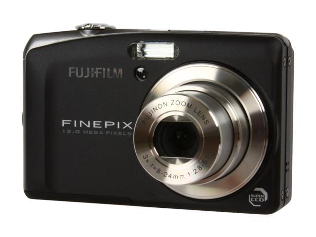 FUJIFILM FinePix F60fd Black 12 MP Digital Camera - Newegg.com