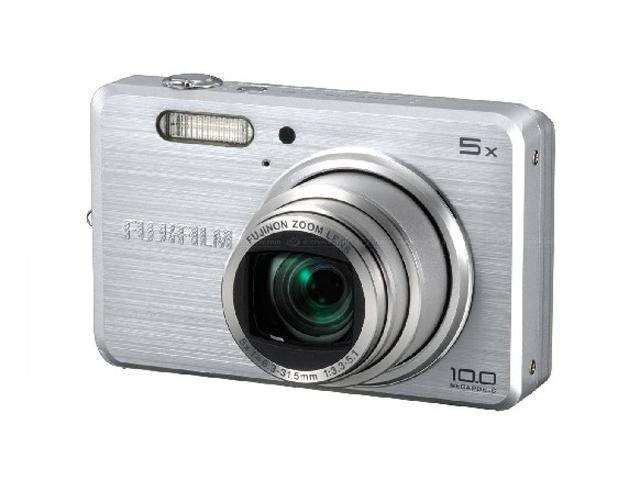 FUJIFILM FinePix J110w Silver 10.0 MP 5X Optical Zoom 28mm Wide Angle Digital Camera