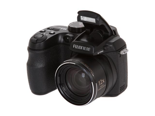 FUJIFILM FINEPIX S1500 Black 10.0 MP 230K LCD 12X Optical Zoom SLR-Style Digital Camera - Please Note, NOT All Accessories are Included - Newegg.com