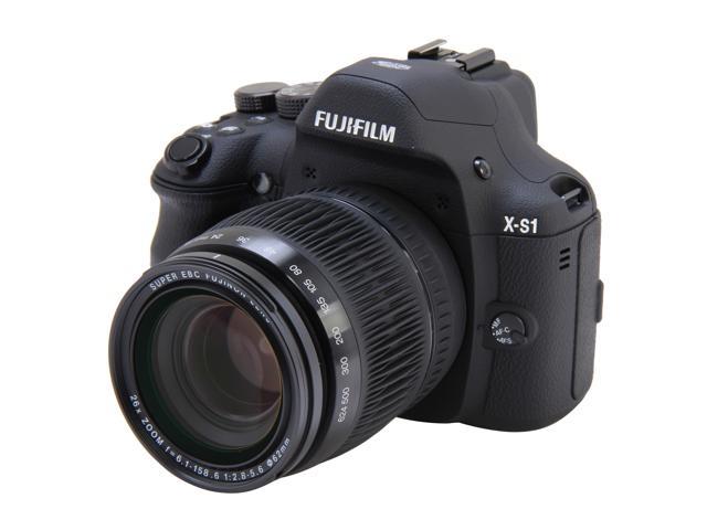 FUJIFILM X-S1 Black 12.0 MP 26X Optical Zoom Wide Angle Digital Camera HDTV Output