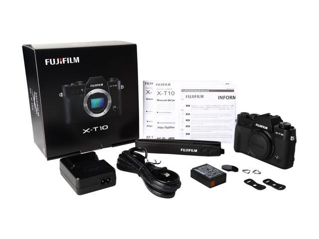 FUJIFILM X-T10 16470245 Black Mirrorless Interchangeable Lens Camera ...