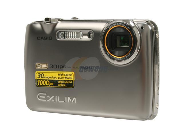 vervorming mannelijk marketing Open Box: CASIO EXILIM EX-FS10 Gray 9.1 MP Digital Camera - HIGH-SPEED -  Newegg.com