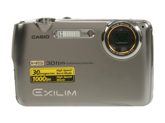 Open Box: CASIO EXILIM EX-FS10 Gray 9.1 MP Digital Camera - HIGH