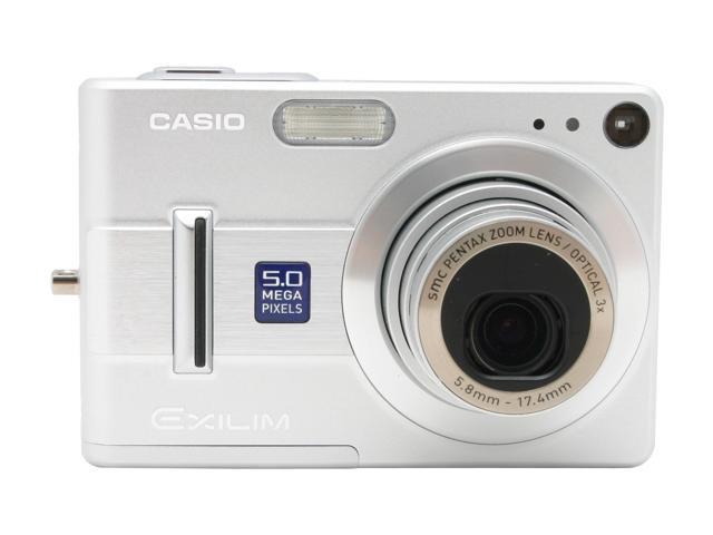 CASIO Exilim EX-Z55 Silver 5.0MP Digital Camera