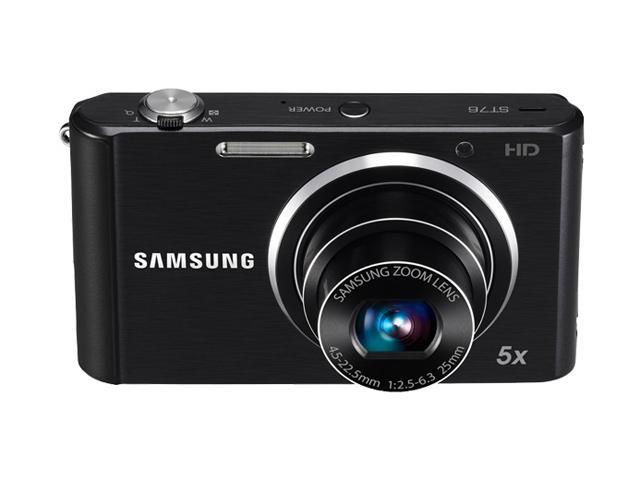 SAMSUNG ST76 Black 16.1 MP 25mm Wide Angle Digital Camera - Newegg.com