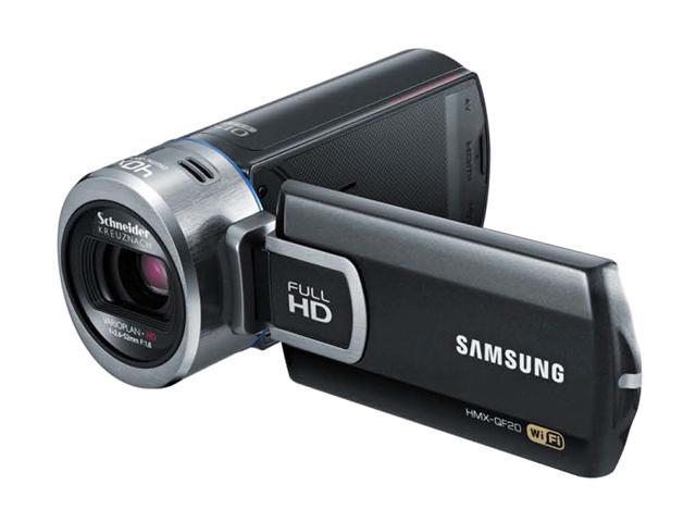 SAMSUNG HMX-QF20BN/XAA Black BSI CMOS 2.7" Touch Screen LCD 20X Optical Zoom Full HD Camcorder