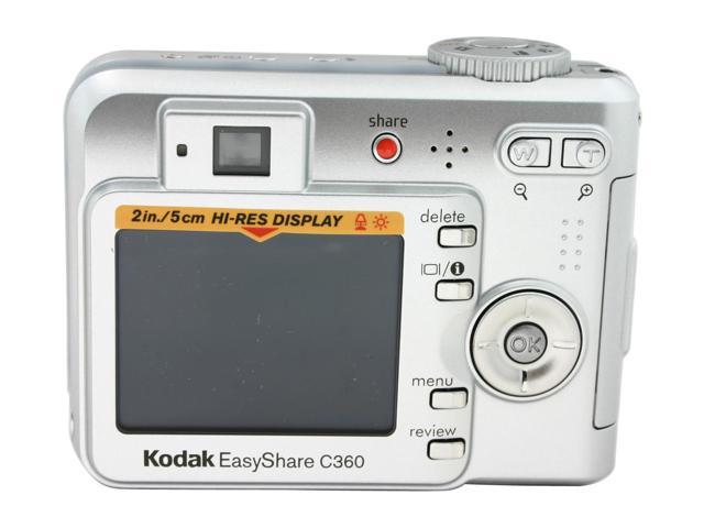 Kodak C360 Silver 5.0 MP Digital Camera w/Easyshare Printer Dock Series ...