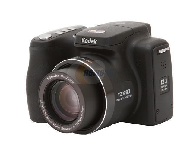 Kodak EasyShare Z812 IS Black 8.2 MP 2.5" 230K LCD 12X Optical Zoom Digital Camera HDTV Output