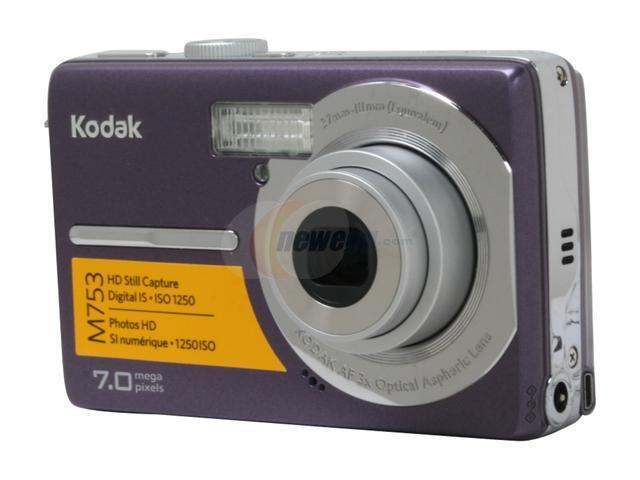 Refurbished: Kodak EasyShare M753 Purple 7.0 MP Digital Camera - Newegg.com