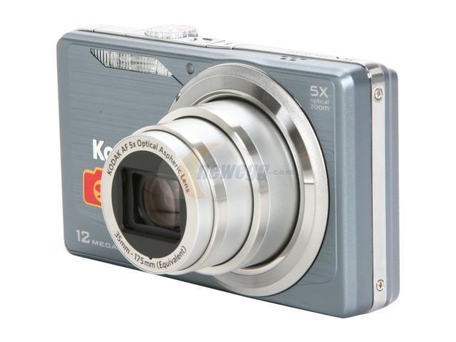 Kodak EasyShare M381 Blue-Gray 12.4 MP Digital Camera - Newegg.com