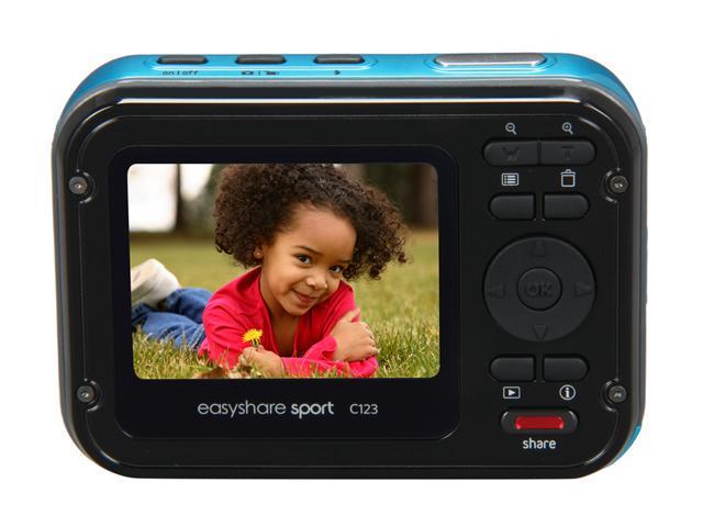 Kodak C123 Blue 12.0 MP Waterproof Digital Camera - Newegg.com