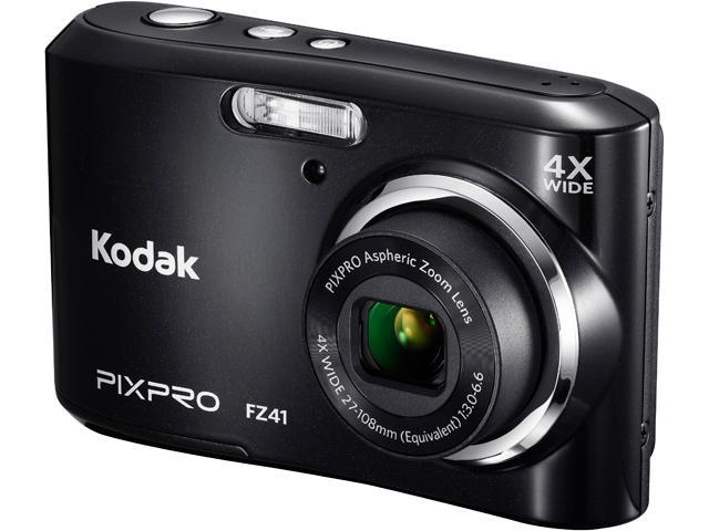 Kodak FZ41-BK Black 16.15 MP 4X Optical Zoom 27mm Wide Angle Friendly Zoom Digital Camera