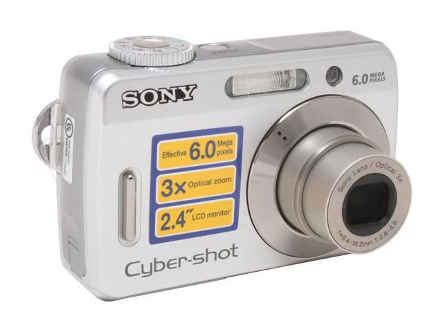 SONY DSC-S500 Silver 6.0 MP 3X Optical Zoom Digital Camera