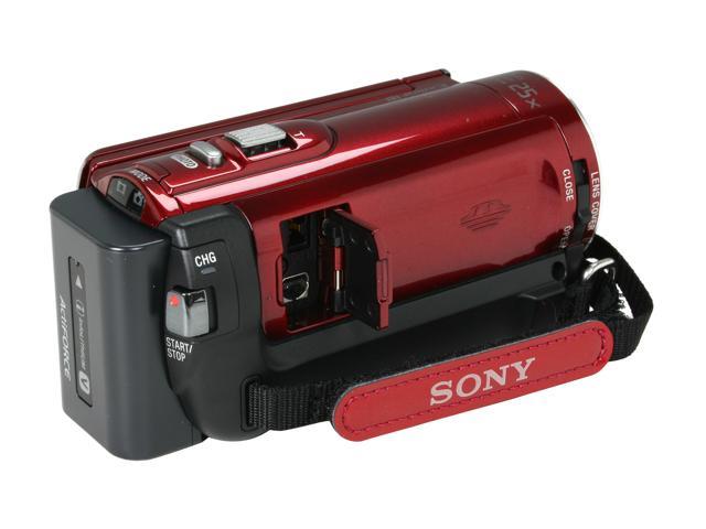 Open Box: SONY HDR-CX110 Red HD Handycam Camcorder - Newegg.com