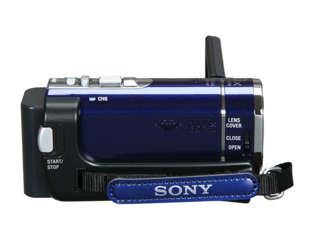 Open Box: SONY DCR-SX44 Blue 4GB Handycam Camcorder - Newegg.com