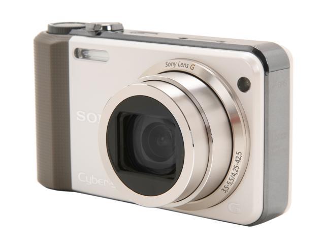 SONY DSCHX7V/W White 16.2 MP 10X Optical Zoom 25mm Wide Angle Digital Camera