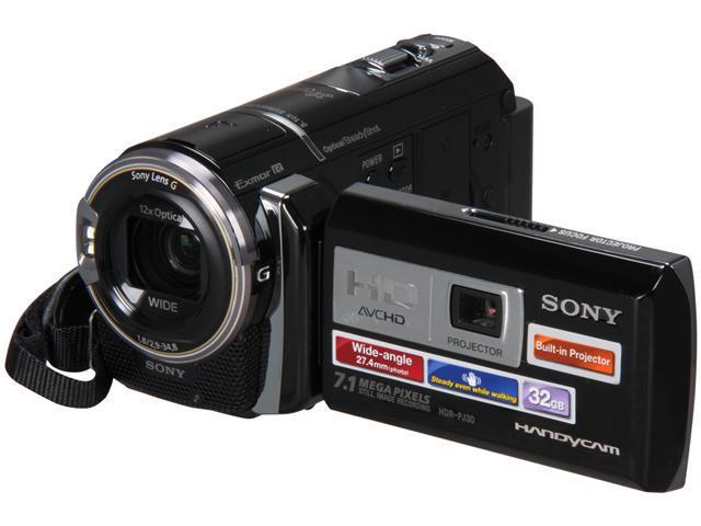 SONY HDRPJ30V Black 1/4" CMOS 3.0" 230k LCD 12X Optical Zoom Full HD HDD/Flash Memory Camcorder