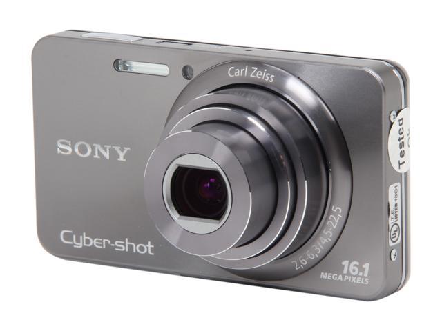 SONY Cyber-shot DSC-W570 Silver 16.1 MP 5X Optical Zoom 25mm Wide Angle Digital Camera HDTV Output