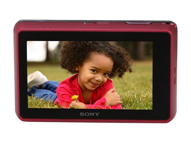 SONY Cyber-shot DSC-TX200V/R Red 18.2 MP Waterproof Digital Camera ...