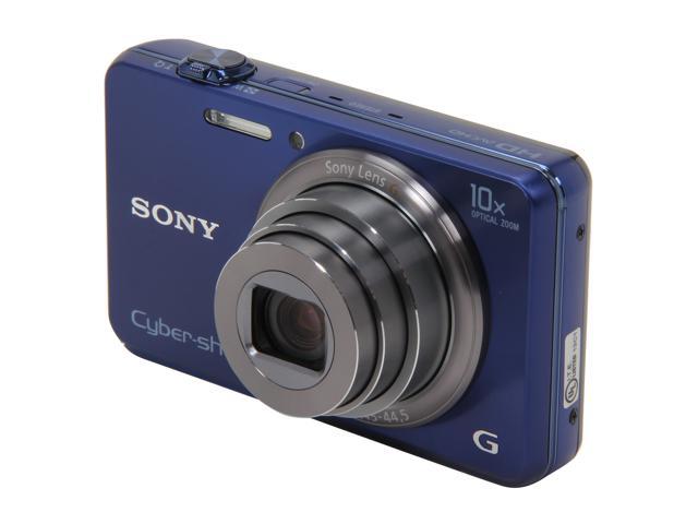 SONY DSCWX150/L Blue 18 MP 10X Optical Zoom Digital Camera