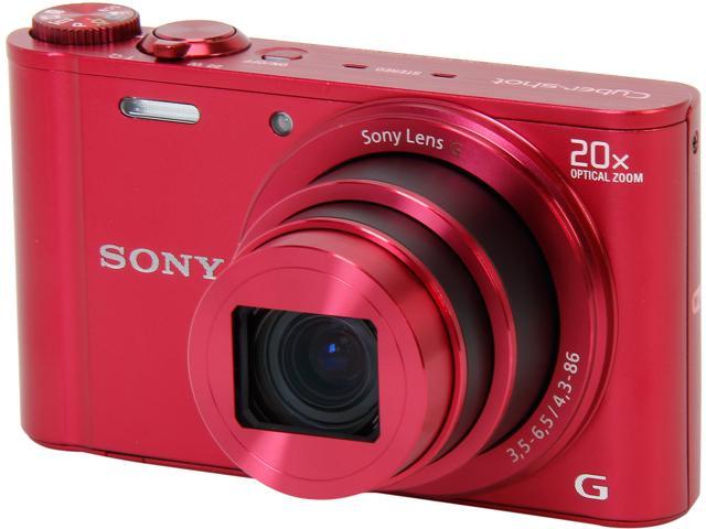 カメラ デジタルカメラ SONY Cyber-shot DSC-WX300/R Red 18.2 MP Digital Camera 