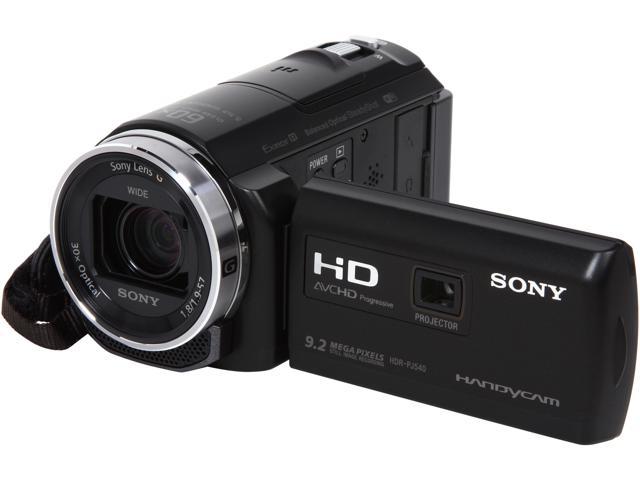 SONY HDR-PJ540/B Black 1/5.8" CMOS 3.0" 460K Touch LCD 30X Optical Zoom Full HD HDD/Flash Memory Camcorder