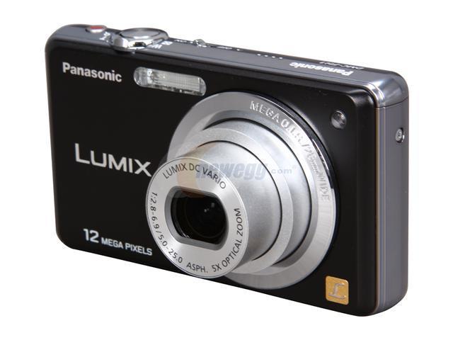 Tochi boom vriendelijk haat Panasonic LUMIX DMC-FH1 Black 12 MP 28mm Wide Angle Digital Camera -  Newegg.com