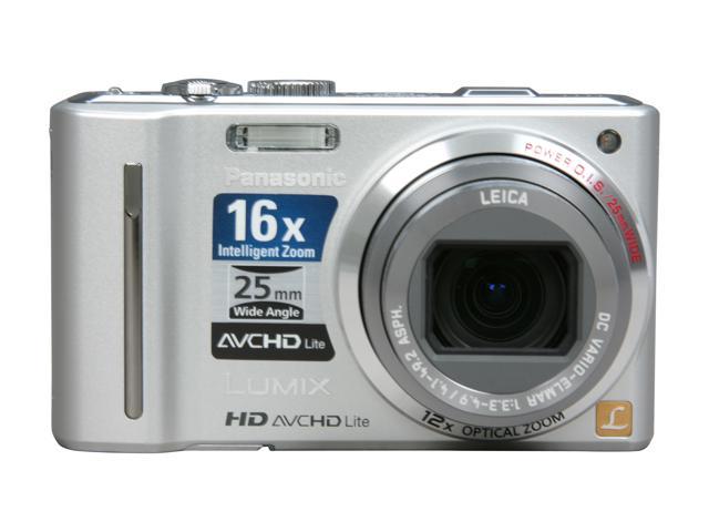 Panasonic DMC-ZS7S Silver 12.1 MP 25mm Wide Angle Digital Camera ...