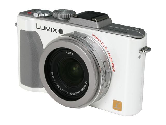 Panasonic Dmc-lx5 White 10.1mp Digital Camera - Newegg.com