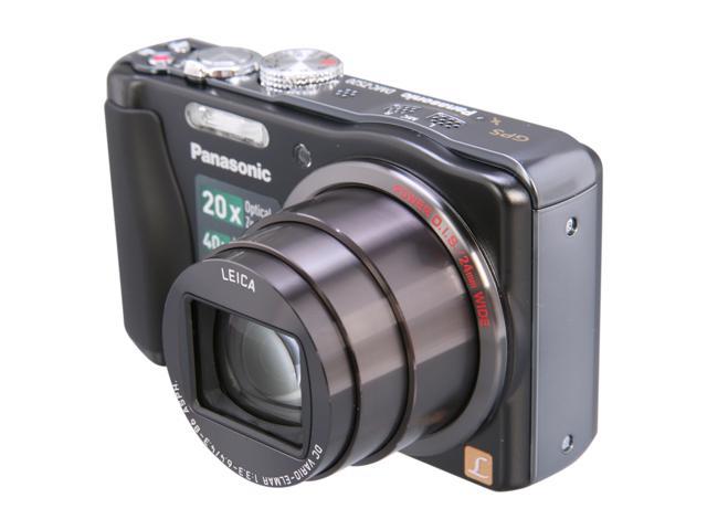 Panasonic DMC-ZS20 Black 14.1 MP 20X Optical Zoom 24mm Wide Angle Digital Camera