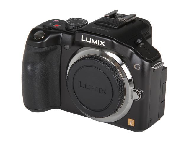Panasonic LUMIX G5 (DMC-G5KBODY) Black 16.05 MP 3.0" 920K Touch LCD Digital SLR Camera Body
