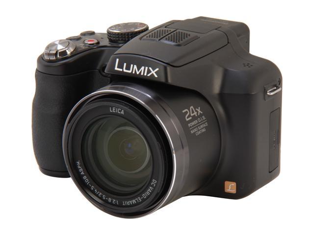 Panasonic LUMIX FZ60 Black 16.1 MP 24X Optical Zoom 25mm Wide Angle Digital Camera HDTV Output