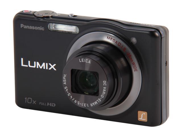 Panasonic DMC-SZ7K Black 14.1 MP 10X Optical Zoom Digital Camera HDTV Output