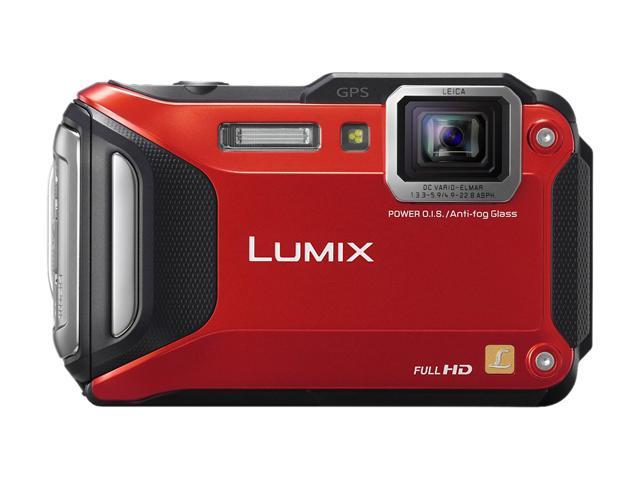 Panasonic Lumix TS6 16 Megapixel Compact Camera - Red - Newegg.com