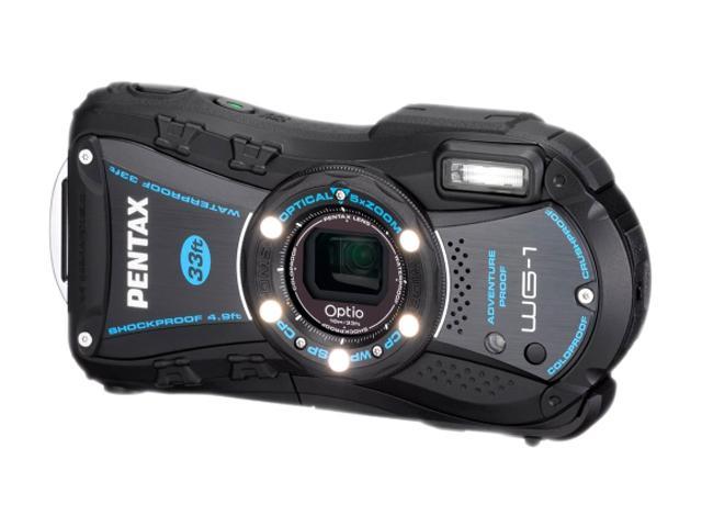 Pentax Wg-1 (16926) Black 14 Mp Waterproof Shockproof Digital Camera 