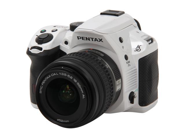 PENTAX K-30 Lens Kit (15679) White 16.3 MP Digital SLR with 18-55mm Lens