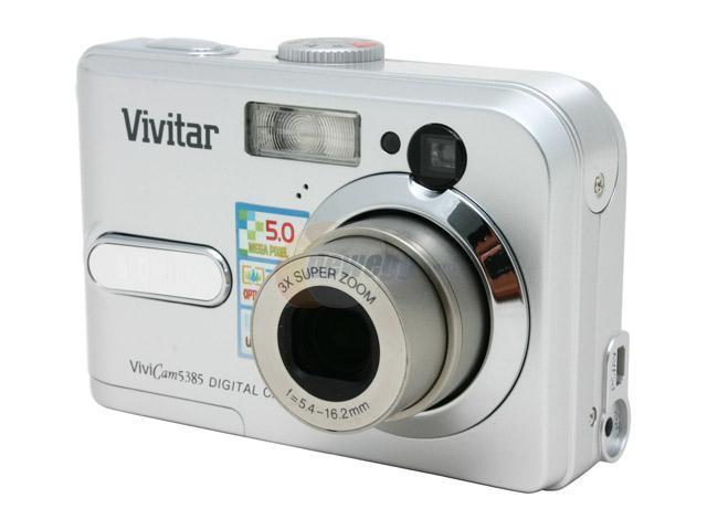 Vivitar 5385 Silver 5 MP ViviCam Digital Camera - Newegg.com