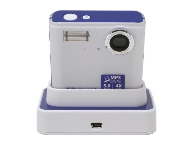 Open Box: Polaroid izone 550 Blue/Silver 5.0 MP Digital Camera 