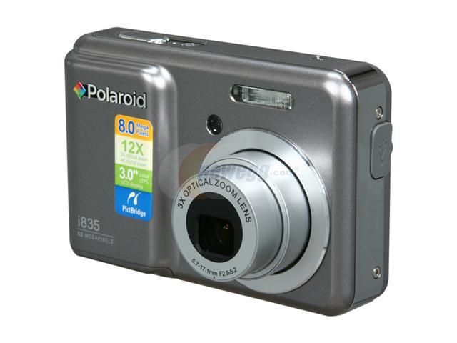 Refurbished: Polaroid i835 Silver 8.0 MP Digital Camera - Newegg.ca