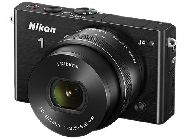 Nikon 1 J4 27683 Black 18.4MP 3.0" 1037K LCD Camera with 10-30mm lens