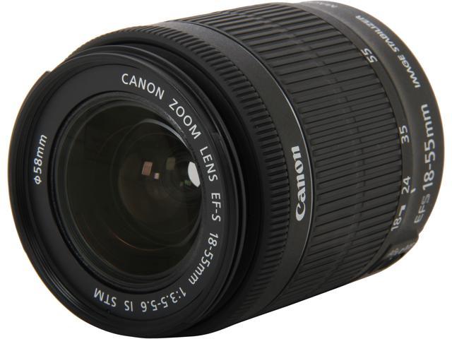 Canon 8114B002 EF-S 18-55mm f/3.5-5.6 IS STM Lens Black
