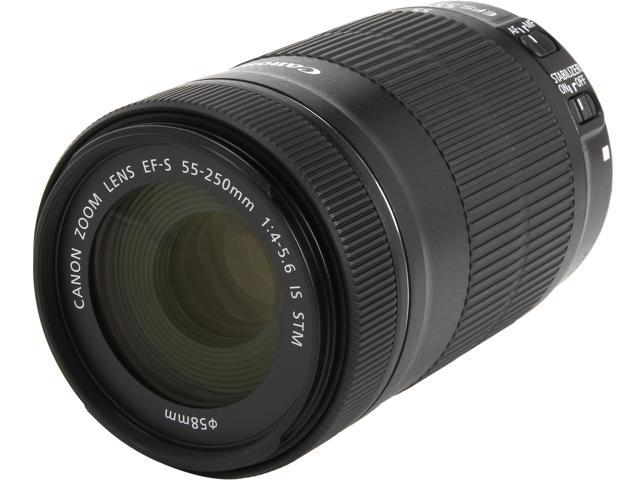 Canon EF-S 55-250mm f/4-5.6 IS STM Lens - Newegg.com