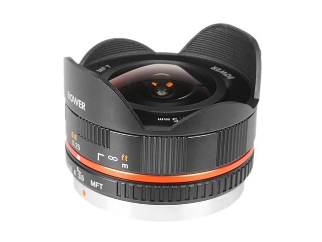 Bower SLY75BM43 Ultra-Wide 7.5mm f/3.5 Fisheye Lens for Micro 4/3
