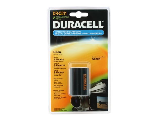 DURACELL DR-C511 1300mAH 7.4 V Li-Ion Replacement Battery for Canon BP-511